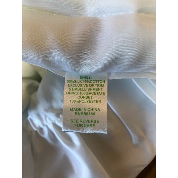 Lilly Pulitzer Green Strapless Floral Print Silk Blend Dress Women's Size 6 NWT - Picture 9 of 10